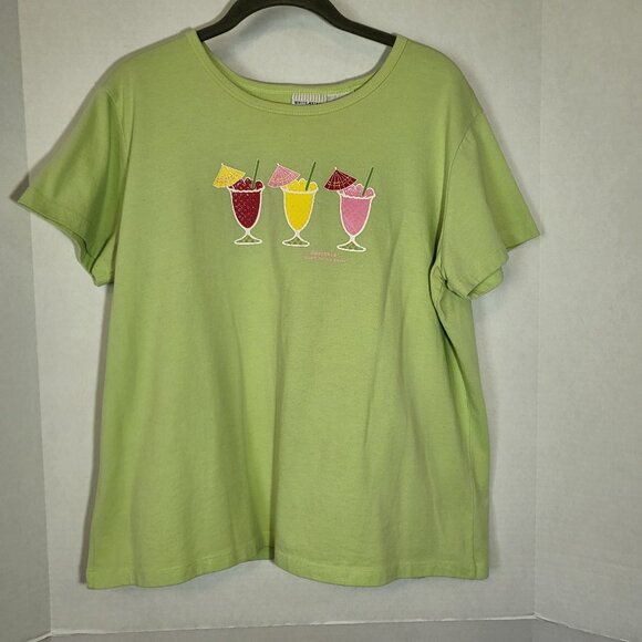 White Stag Women's "Smoothie" T Shirt Size XL Lime Green - Picture 1 of 8